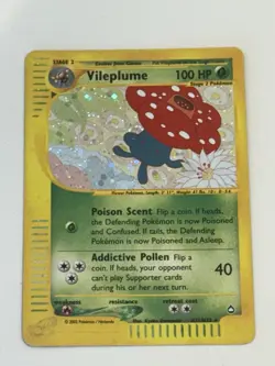 Pokemon TCG Vileplume FART SWIRL H31 Aquapolis Holo - Image 1