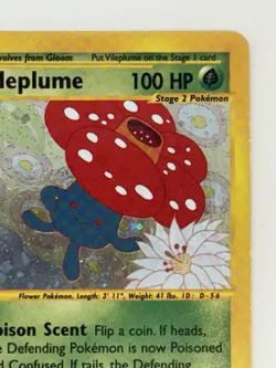 Pokemon TCG Vileplume FART SWIRL H31 Aquapolis Holo - Image 4