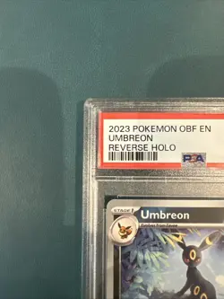 130/197 UMBREON 2023 POKEMON OBF EN-OBSIDIAN FLAMES REVERSE HOLO PSA 10 TCG - Image 2