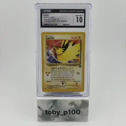Pokemon Zapdos 23 TCG Black Star Promo Error Illustrator 2000 #23 - CGC 10 - Image 1