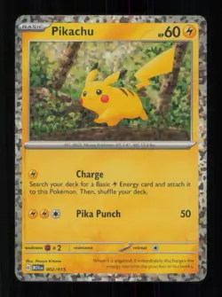 HOLO PIKACHU PROMO HOLO 002/015 NM POKEMON - Image 1