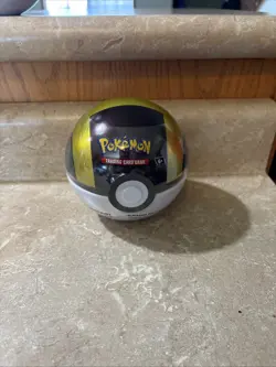 New & Sealed POKEMON Premier TCG ULTRA BALL TIN G25 2024 Poke Ball 3 pck sticker - Image 1