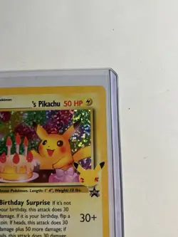 POKEMON TCG BIRTHDAY PIKACHU 24 BLACK STAR PROMO HOLO NM CELEBRATIONS - Image 2