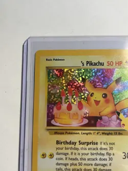 POKEMON TCG BIRTHDAY PIKACHU 24 BLACK STAR PROMO HOLO NM CELEBRATIONS - Image 5
