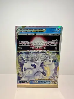 Alolan Vulpix VSTAR 034/195 Holo VSTAR Rare Silver Tempest Pokemon Near Mint - Image 2