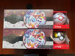 LOT (2) Pokemon TCG 2025 Holiday Advent Calendar Bundle Costco Exclusive Sealed - Image 1
