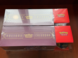 LOT (2) Pokemon TCG 2025 Holiday Advent Calendar Bundle Costco Exclusive Sealed - Image 2