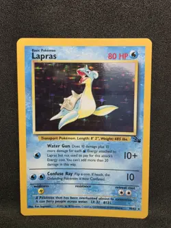 Vintage Pokemon TCG - Fossil - Unlimited Lapras 10/62 Holo: NM- - Image 1
