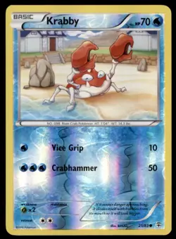 2016 XY - Generations Krabby Basic/Common #21 - Image 1