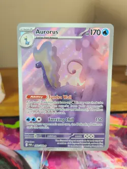 Aurorus 92/88 Illustration Rare Pokemon Perfect Order ME03 NM Condition - Image 1