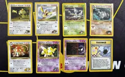 Pokemon Card Lot - Gym Challenge/Gym Heroes Vintage LP - Good Condition - Image 1