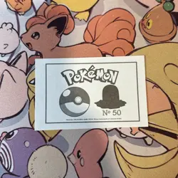 Diglett #050 - 2022 Pokemon Indigo League Sticker Set (Peru) - Image 2