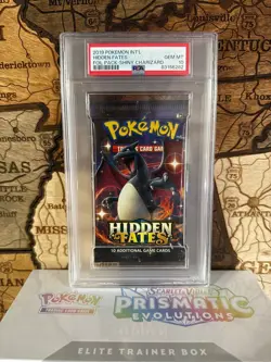 2019 Pokemon Int'l Hidden Fates Foil Pack Shiny Charizard PSA 10 - Image 1