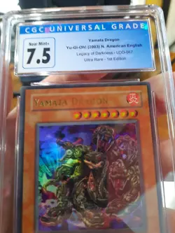 Yamata Dragon Cgc 7.5 Near Mint+ 2003 LOD-067 Legacy Of Darkness 1st Edition UR - Image 5