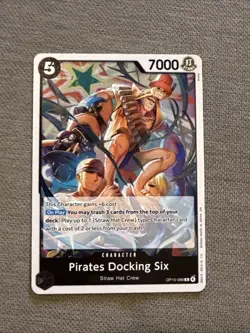 PIRATES DOCKING SIX OP15-088 RARE One Piece TCG Adventure on Kami’s Island NM - Image 1