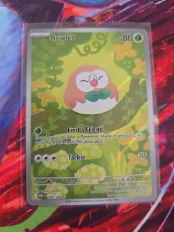 Pokemon Rowlet 090/088 Illustration Rare Perfect Order - Image 1