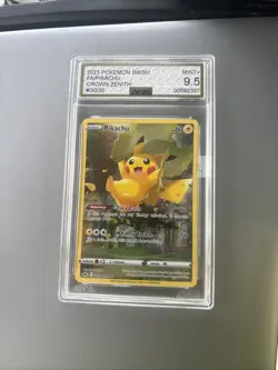 AGS 9.5 MINT+ Pikachu #GG30/GG70 Pokemon Crown Zenith: Galarian Gallery - Image 1