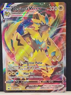 Pokemon TCG Zeraora VMAX Crown Zenith 054/159 Holo Ultra Rare NM/MT - Image 2