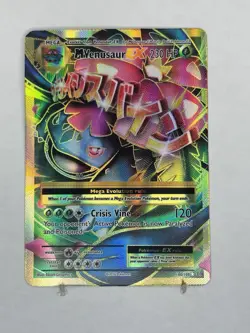 Pokemon TCG M Venusaur EX Full Art Ultra Rare Card 100/108 Evolutions - Image 1