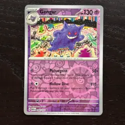 Gengar 094/165 Pokemon 151 Scarlet & Violet Reverse Holo Rare NM - Image 1