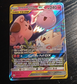 Pokemon Togepi & Cleffa & Igglybuff GX TAG TEAM Ultra Rare Full Art Holo 143/236 - Image 1