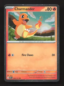 Charmander 020/217 Cosmos Holo Common ME: Ascended Heroes Pokemon Near Mint - Image 1