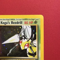Pokemon Vintage Koga's Beedrill 9/132 Gym Challenge Unlimited Holo Rare Wotc - Image 3