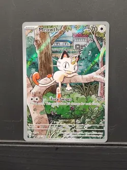 Meowth Illustration Rare Pokemon TCG Phantasmal Flames 106/94 - Image 1