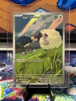Pokemon TCG Hop's Wooloo - Illustration Rare SV09: Journey Together 170/159 NM - Image 1