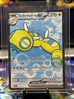 Pokemon TCG SV09: Journey Together #178/159 Dudunsparce ex Holo NM - Image 1