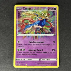 Pokemon Zacian Sword & Shield Vivid Voltage Amazing Rare #082 - Image 1