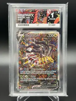 Giratina V 186/196 Lost Origin Alternate Art Pokemon ACE 1 - Low Pop 1/3 💎 - Image 1