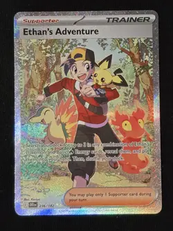 Pokemon: Ethan's Adventure Special Illustration Rare SIR Full Art Holo 236/182 - Image 1
