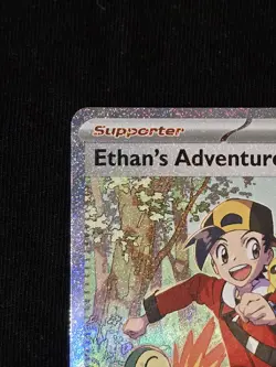 Pokemon: Ethan's Adventure Special Illustration Rare SIR Full Art Holo 236/182 - Image 5
