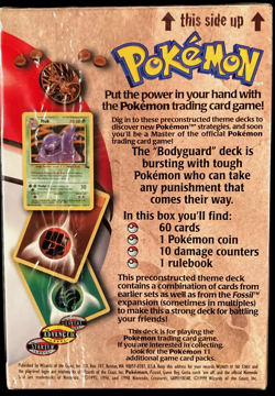 1999 Pokemon Bodyguard Theme Deck, Mint Condition, Factory Cello Sealed - Image 3