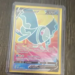 Pokemon Lumineon V Full Art Ultra Rare 155/172 Brilliant Stars Holo Water - Image 1