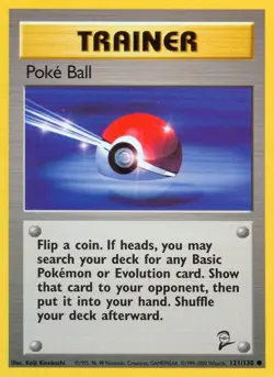 Pokemon Poke Ball (121/132) Base Set 2 HP- - Image 1