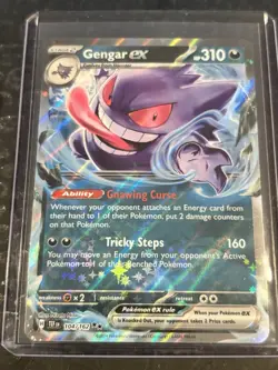 2024 Pokemon Scarlet & Violet Temporal Forces Gengar ex #104/162 - Image 1