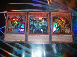 Slifer the Sky Dragon + Obelisk the Tormentor + RA Ultra Rare Set RA05 Yu-Gi-Oh! - Image 1