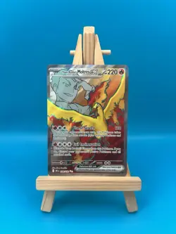 Pokemon TCG Team Rocket's Moltres EX 208/182 Destined Rivals Full Art Holo Card - Image 1