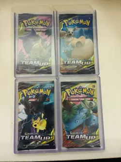 ☀ Pokemon TCG - Sun & Moon Team Up Artset - Sealed Booster Pack X4 🌙 - Image 2