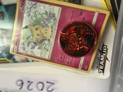Pokemon TCG Sun and Moon Team Up Mimikyu Promo Blister Pack Booster SM163 Sealed - Image 2