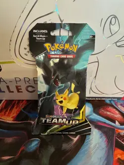 Pokemon TCG Team Up Sleeved Booster Pack Zekrom & Pikachu New & Factory Sealed - Image 1