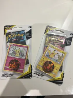 Pokemon Team Up Blister Pikachu and Mimikyu Sealed Booster Pack - Image 1