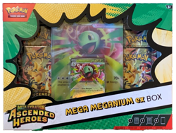Pokemon TCG - Mega Evolution Ascended Heroes Meganium Mega EX Box New and Sealed - Image 1
