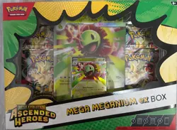 Pokemon TCG - Mega Evolution Ascended Heroes Meganium Mega EX Box New and Sealed - Image 1