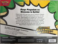 Pokemon TCG - Mega Evolution Ascended Heroes Meganium Mega EX Box New and Sealed - Image 2