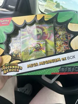 Pokemon TCG: Mega Evolution Ascended Heroes Mega Meganium ex Box - Image 1