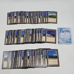 Lot of 81 Magic The Gathering MTG - Ice Age - Plains Land Cards with Box NM/M - Image 1