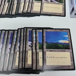 Lot of 81 Magic The Gathering MTG - Ice Age - Plains Land Cards with Box NM/M - Image 2